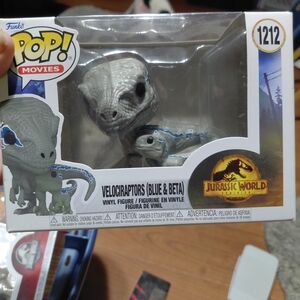Funko Velociraptors Blue & Beta Vinyl Figure - Gray and Blue